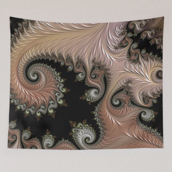 Item preview, Fractal Abstract Playground in Creamy Chocolate designed and sold by MoodyMuseArt.