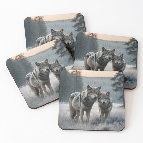 Item preview, Wolves Eternal Embrace designed and sold by Enchanting Art Vista.