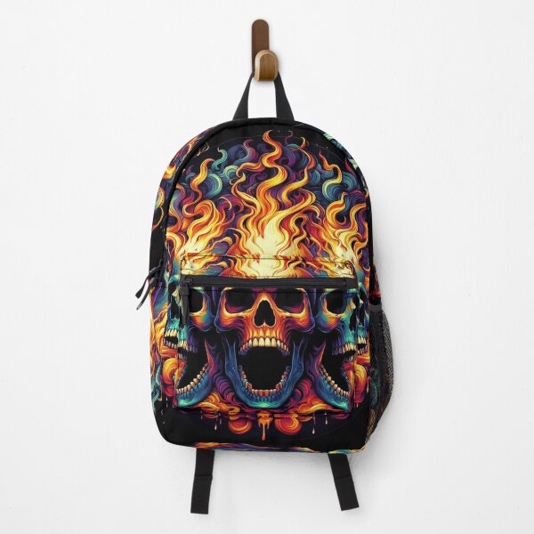 Item preview, Three Screaming Skulls on Fire designed and sold by CailaStyle.