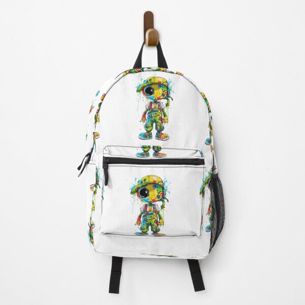Item preview, Cosmic Painter: Splash Art Alien Character Print designed and sold by Moisky Patterns.
