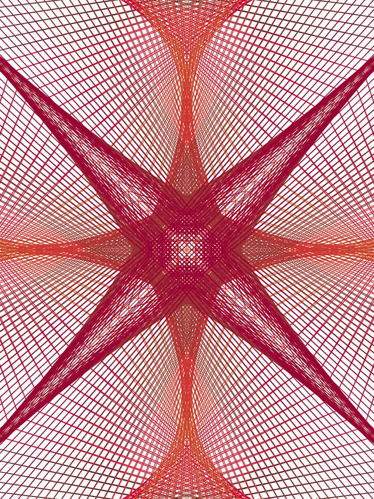 Thumbnail 4 of 4, iPhone Case, Rectangular Pattern 2 Morph D [12581-Reds-WB] designed and sold by LottMultimedia.