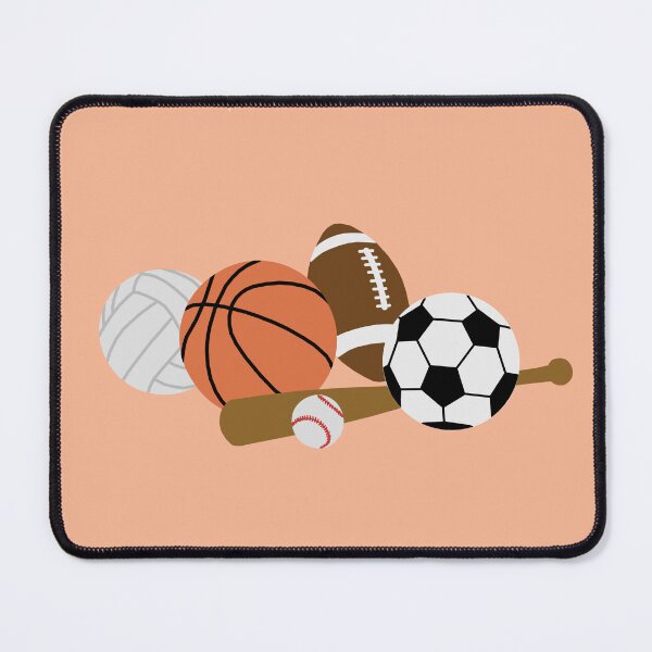 Item preview, sports balls in a pile designed and sold by Ella's  Doodles And Designs.