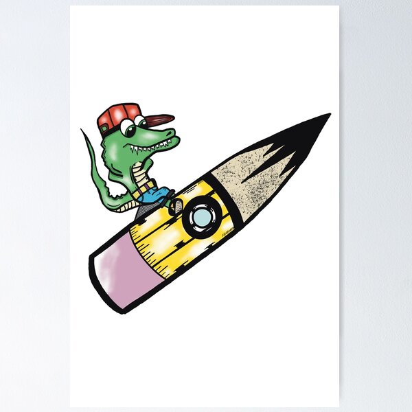 Item preview, Croco in Space  designed and sold by Inx Artworks.