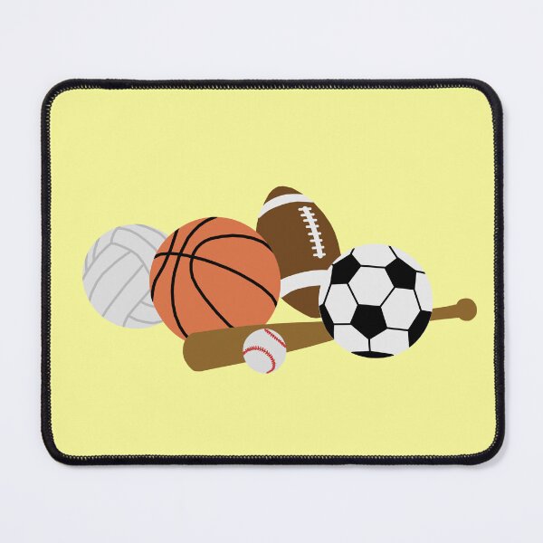 Item preview, sports balls in a pile designed and sold by Ella's  Doodles And Designs.