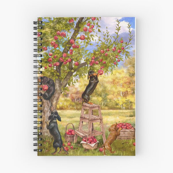 Item preview, Dachshunds Picking Apples In The Garden designed and sold by Clitus.