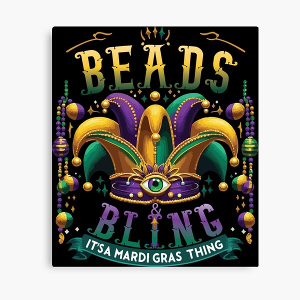 Item preview,  Beads and bling: It's a Mardi Gras thing. designed and sold by obscurax art.