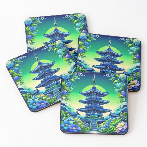 Item preview, Serenity at Dusk Pagoda designed and sold by stevepmp.