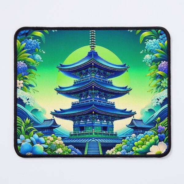 Item preview, Serenity at Dusk Pagoda designed and sold by stevepmp.