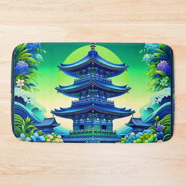 Item preview, Serenity at Dusk Pagoda designed and sold by stevepmp.