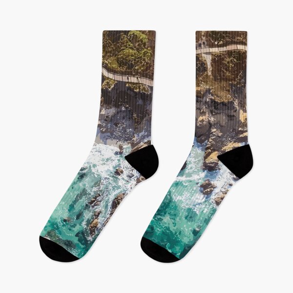 Item preview, Blue Green Ocean Waves And Rocky Beach designed and sold by Vector Scout Lab.
