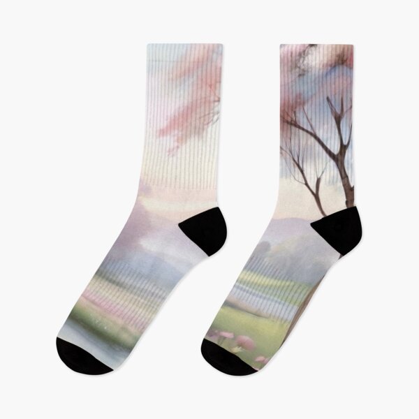 Item preview, light warm view filled with pastel colors designed and sold by mikaws.