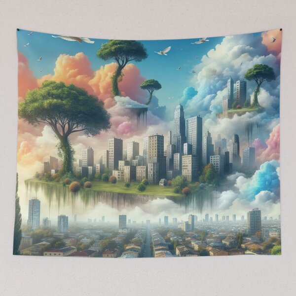 Item preview, Whimsical Cityscape Dreams designed and sold by FIYARO.