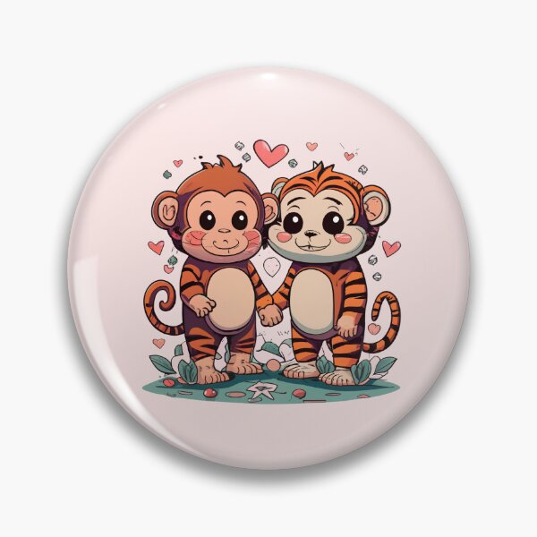 Item preview, Cute Monkey Couple designed and sold by Itsheartshop.