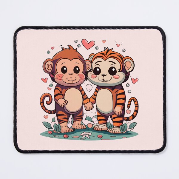 Item preview, Cute Monkey Couple designed and sold by Itsheartshop.