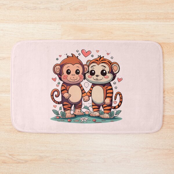 Item preview, Cute Monkey Couple designed and sold by Itsheartshop.