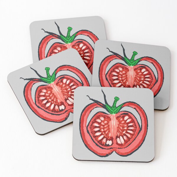 Item preview, Tomato cut in half with seeds inside designed and sold by Firas Aljazzar.