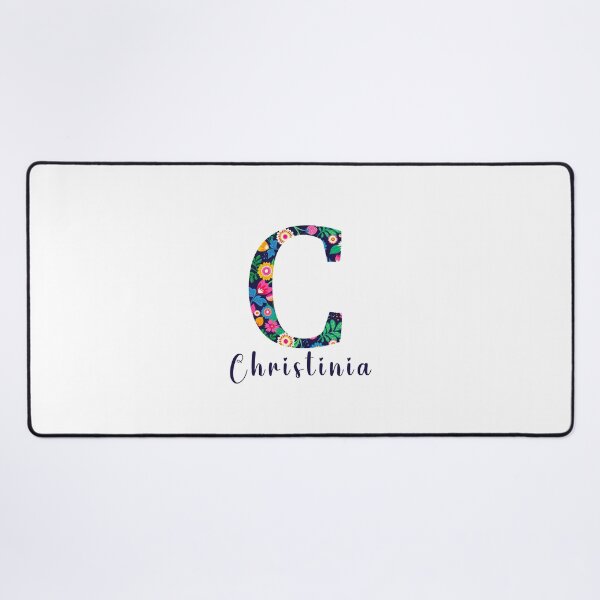 Item preview, Christina - Letter and flowers designed and sold by Anto59290.