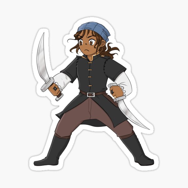 Chibi Blythe Fawke with Swords (SoTC) Sticker