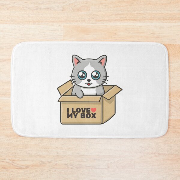 Item preview, Cat sitting in cardboard box designed and sold by RemonMichel.