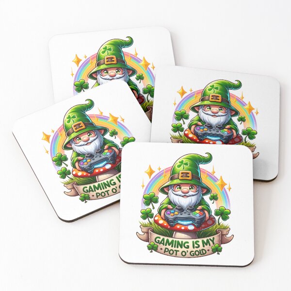 Item preview, St. Patrick's Day Gamer Gnome designed and sold by LuvleighArt.