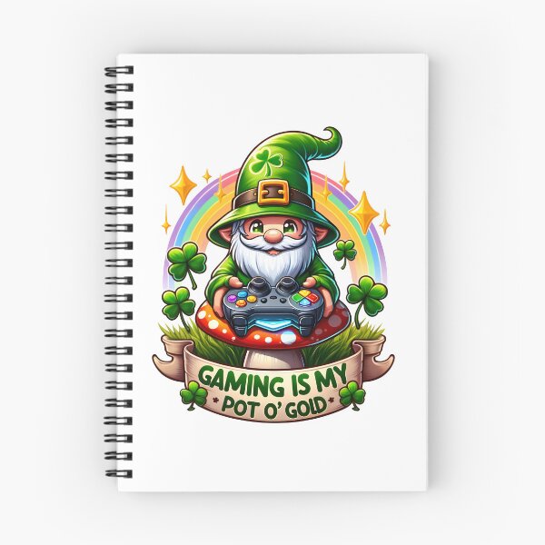 Item preview, St. Patrick's Day Gamer Gnome designed and sold by LuvleighArt.