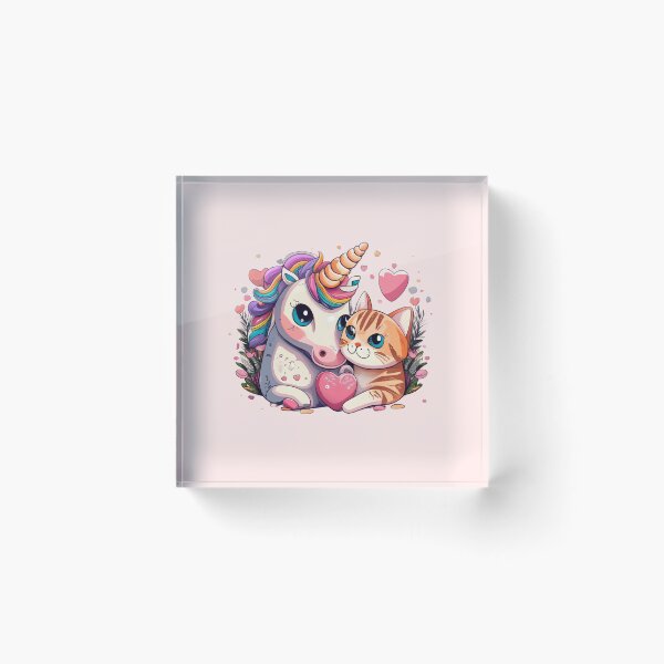 Item preview, Cat And Unicorn Love designed and sold by Itsheartshop.