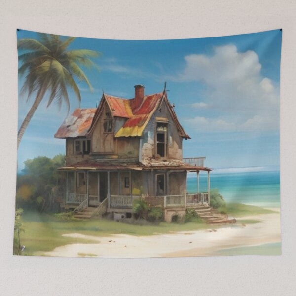 Item preview, an old house on a deserted island  designed and sold by mikaws.