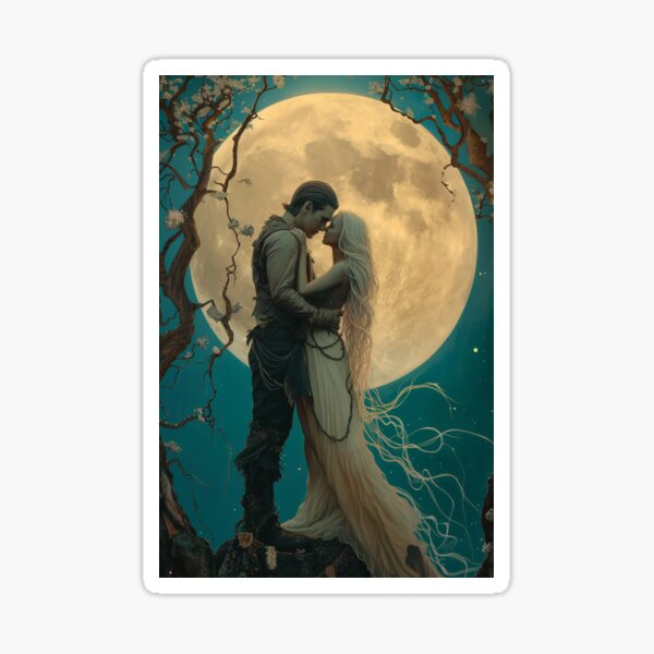 Item preview, Embrace Under the Moonlit Enchantment designed and sold by oanaunciuleanu.