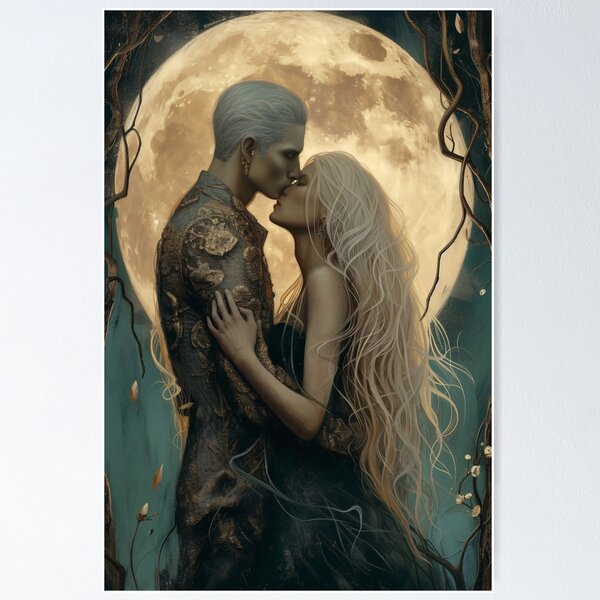 Item preview, Embrace Under the Moonlit Enchantment designed and sold by oanaunciuleanu.