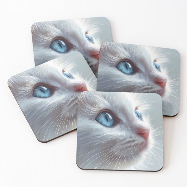 Item preview, White Cat Closeup designed and sold by Petschar.