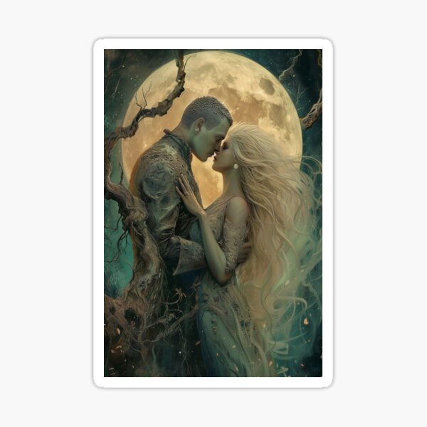 Item preview, Embrace Under the Moonlit Enchantment designed and sold by oanaunciuleanu.