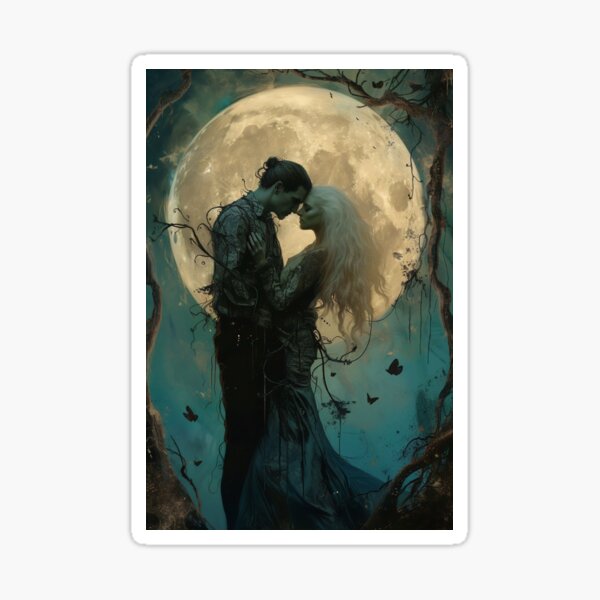 Item preview, Embrace Under the Moonlit Enchantment designed and sold by oanaunciuleanu.