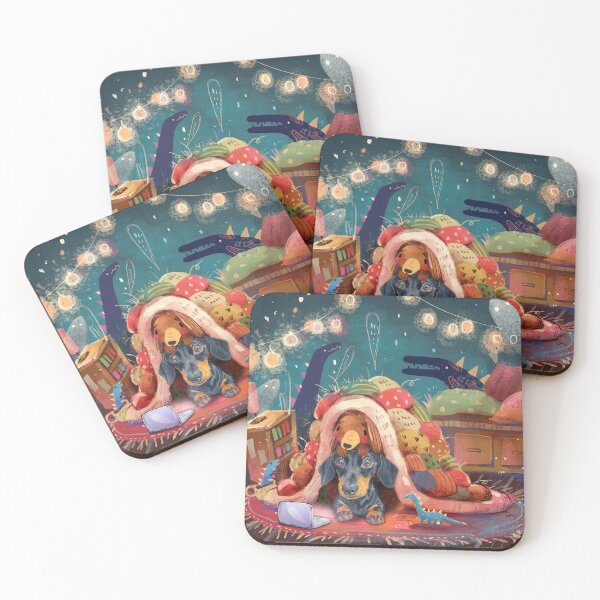 Item preview, Dachshund Keeps Warm In Bed designed and sold by Clitus.