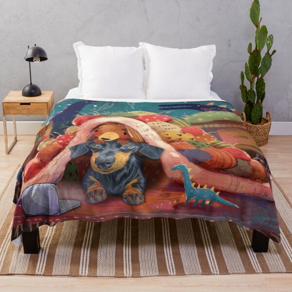 Item preview, Dachshund Keeps Warm In Bed designed and sold by Clitus.