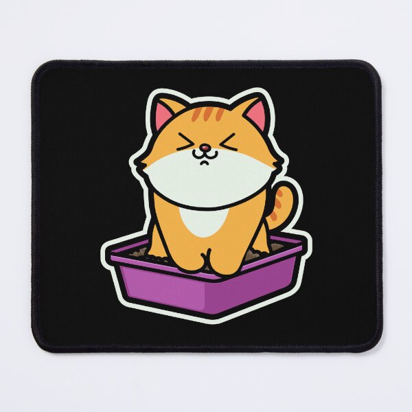 Item preview, Cute Cartoon animal-Chub Cat in Litter Box designed and sold by Design_for_merch.