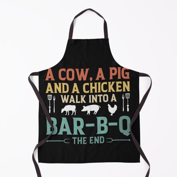 Item preview, A Cow A Pig And A Chicken Walk Into A Bar B Q The End BBQ designed and sold by Pitchou07.