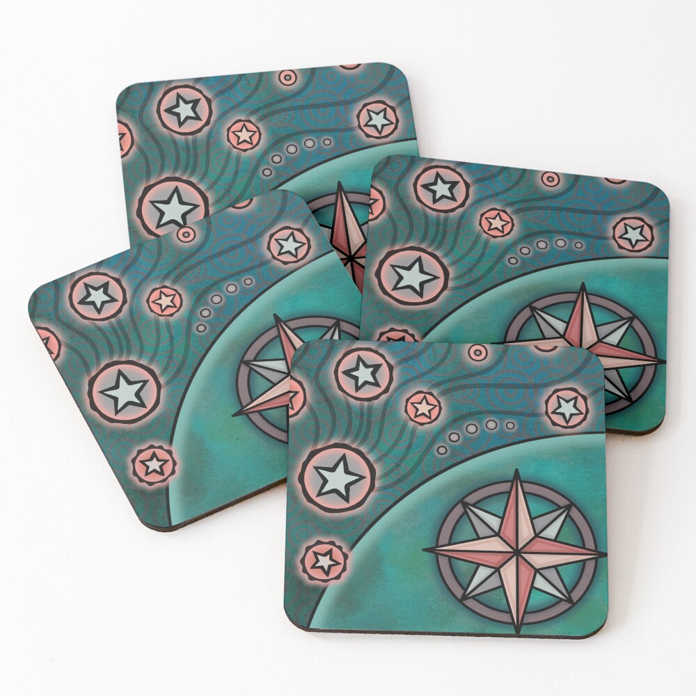 Item preview, Coasters (Set of 4) designed and sold by InkyblueDesign.