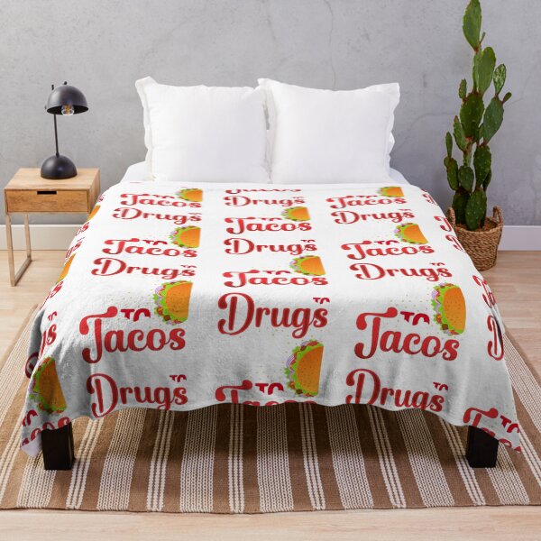Artikelvorschau, Sagen Sie Nein zu Drogen. Sagen Sie Ja zu Tacos. Red Ribbon Drug Awareness Vintage entworfen und verkauft von roboartpixel.