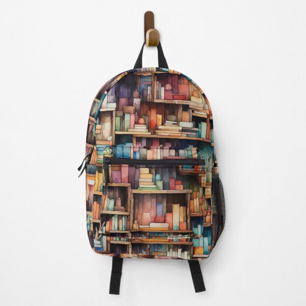 Item preview, Beautiful Watercolor Books Library Bookshelves designed and sold by Geek Updated.