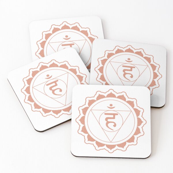 Item preview, Throat Chakra Mandala - Snow + Coral designed and sold by Irene Estelle.