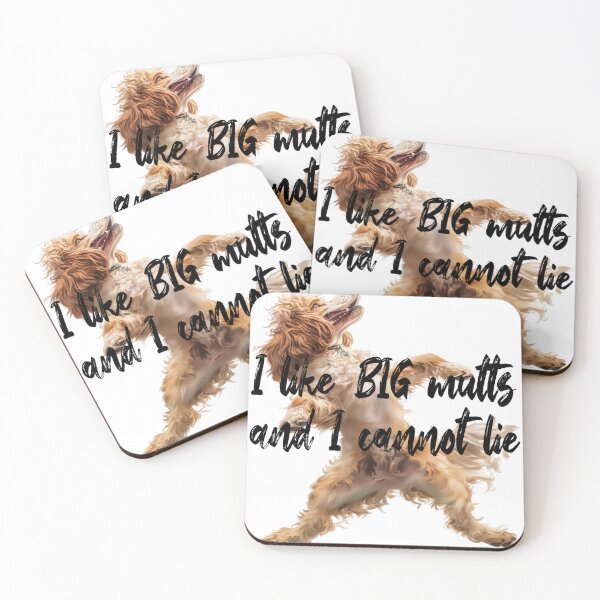 Item preview, I Like Big Mutts And I Cannot Lie Funny Silly Fluffy Hairy Dancing Dog designed and sold by PrintShangri-La.