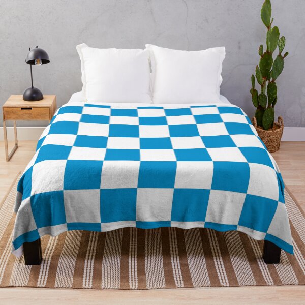 Item preview, Mediterranean Greek Blue Checkered Pattern designed and sold by pinkthesis.