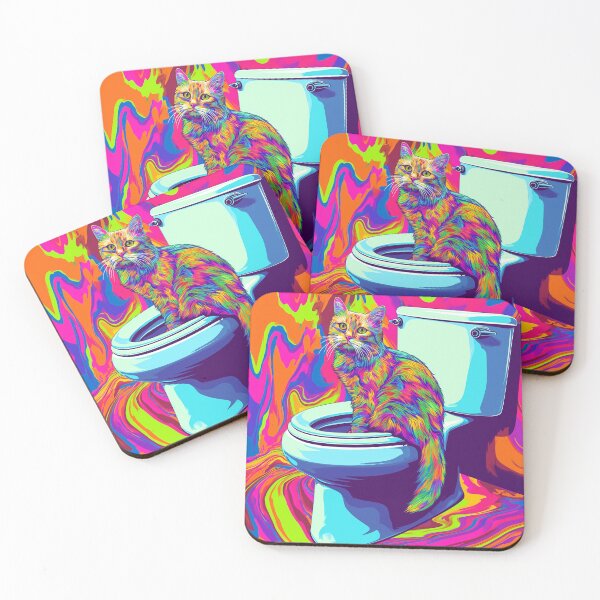 Item preview, Cat Toilet Trip  designed and sold by SmittenbyKitten.