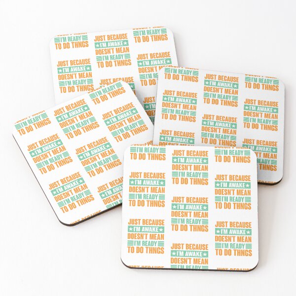 Item preview, Funny Just Because I'm Awake Doesn't Mean I Am Ready Vintage designed and sold by roboartpixel.
