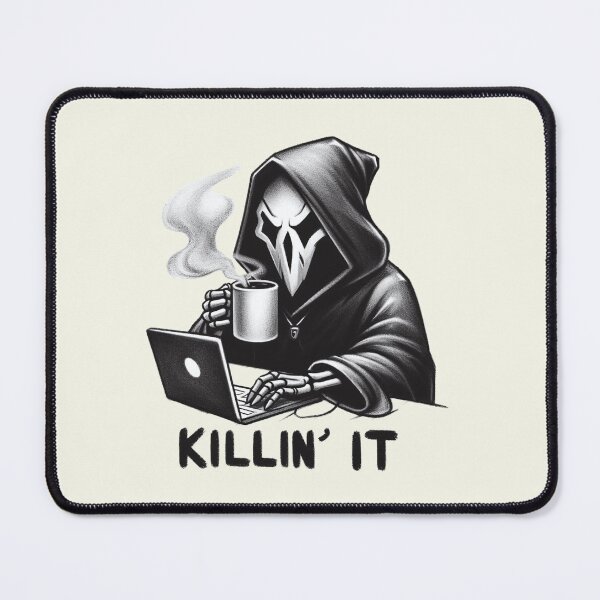 Item preview, Grim Reaper Killin It | Casual Spooky Graphic designed and sold by RuyaFab.