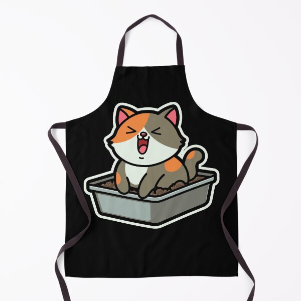 Item preview, Cute Cartoon fat animal-Cat in Litter Box designed and sold by Design_for_merch.