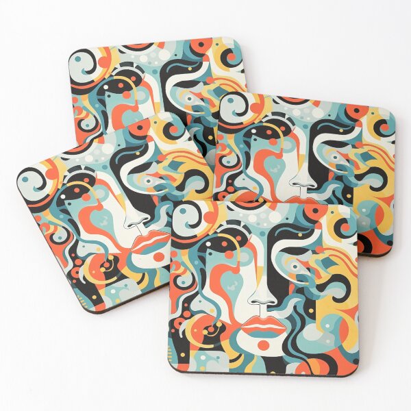 Item preview, Beauty expresionism face pattern designed and sold by SmileshareShop.