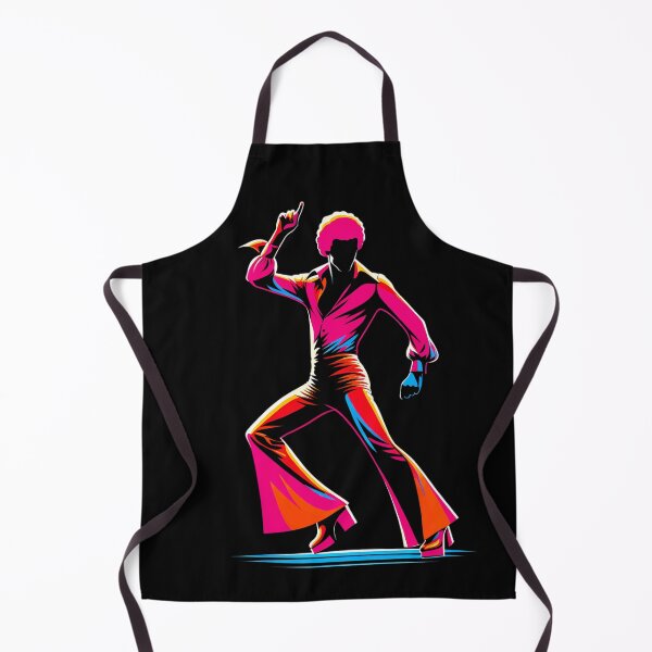 Item preview, 70s Disco Man Silhouette on Black designed and sold by TeeTown Treasure.