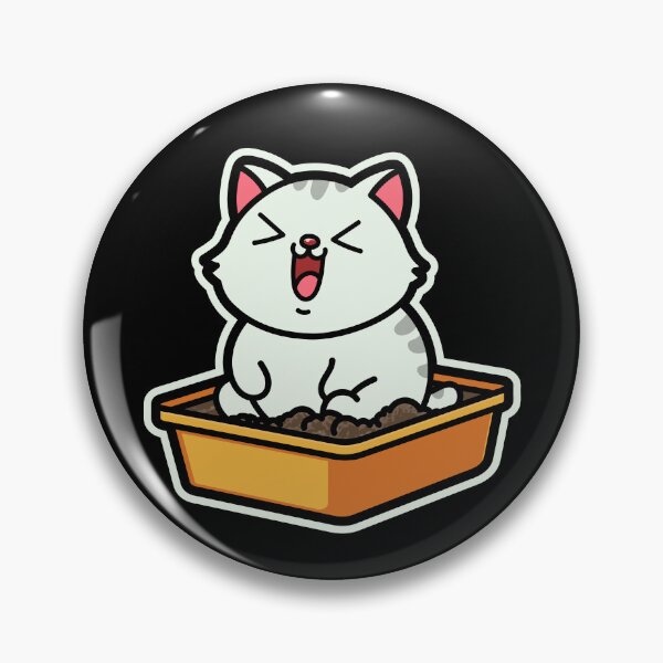 Item preview, Cute Cartoon fat animal-Chub Cat in Litter Box designed and sold by Design_for_merch.
