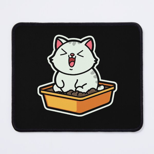 Item preview, Cute Cartoon fat animal-Chub Cat in Litter Box designed and sold by Design_for_merch.